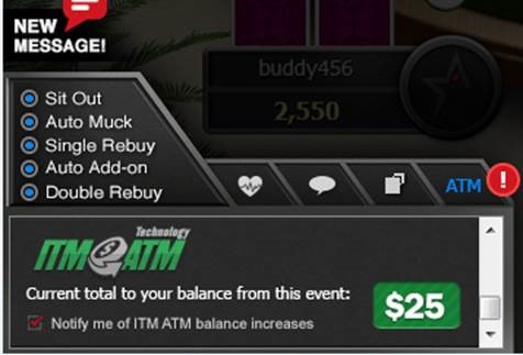 Progressive payouts (ITM/ATM) on PokerKing