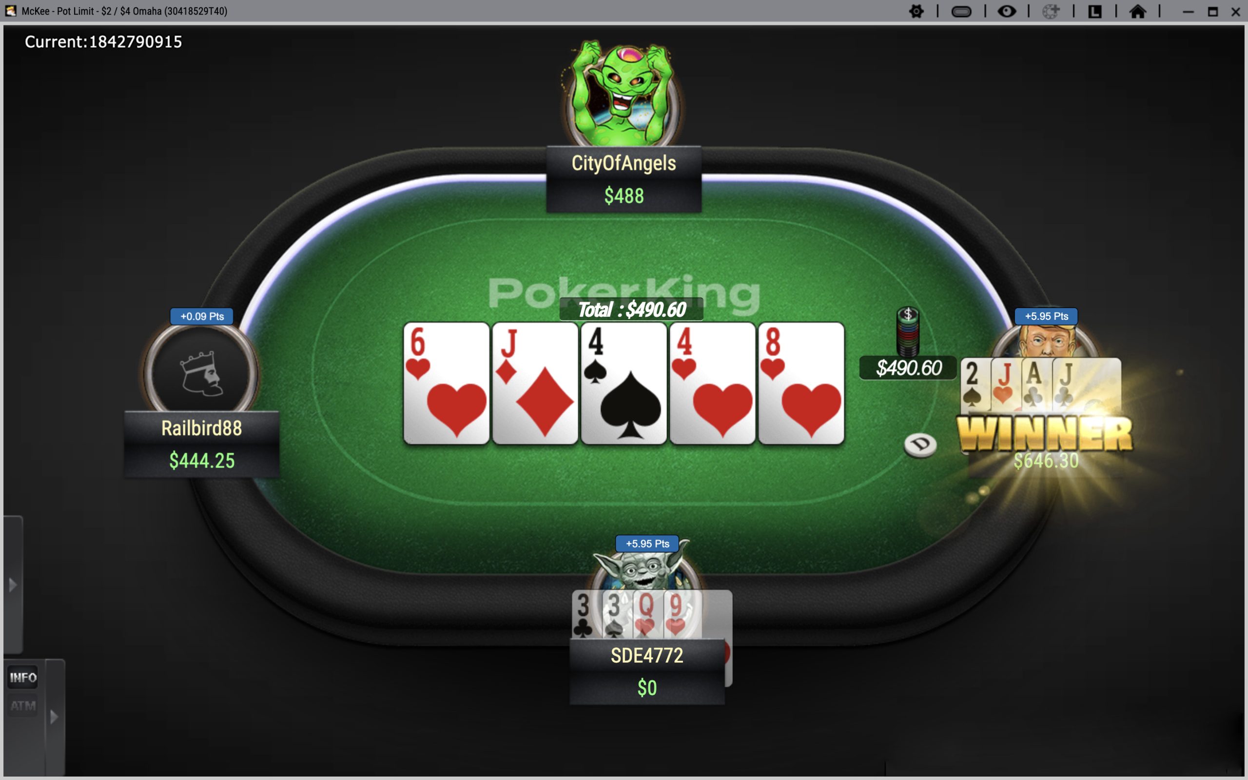 New 4-max cash tables :: PokerKing - Play Poker Online